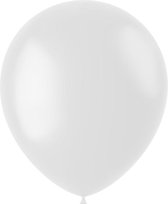 Folat - ballonnen Coconut White Mat 33 cm - 50 stuks