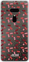 6F hoesje - geschikt voor HTC U12+ -  Transparant TPU Case - Cherry's #ffffff