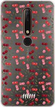 Nokia X6 (2018) Hoesje Transparant TPU Case - Cherry's #ffffff