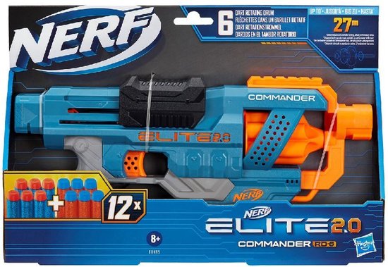 Nerf elite 2. 0 commander rd 6 - blaster