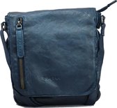Bagsac Leren Schoudertas 6001 Navy