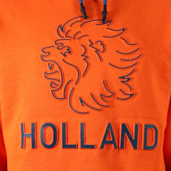 Fox Originals Holland Blue Lion Hoodie Heren & Dames Katoen Oranje maat L - Fox Originals
