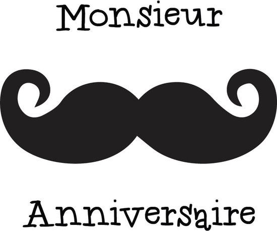 Pakket van 8: Verjaardagskaart "Monsieur Anniversaire"