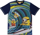 Universal T-shirt Minions Junior Katoen Navy Maat M