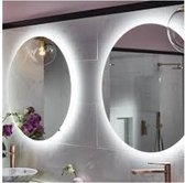 ronde badkamerspiegel met LED verlichting en anticondenverwarming 60 CM