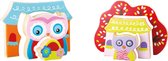 Houten puzzel - 3D Uilen puzzel - Set van 2 - Speelgoed vanaf 1 jaar