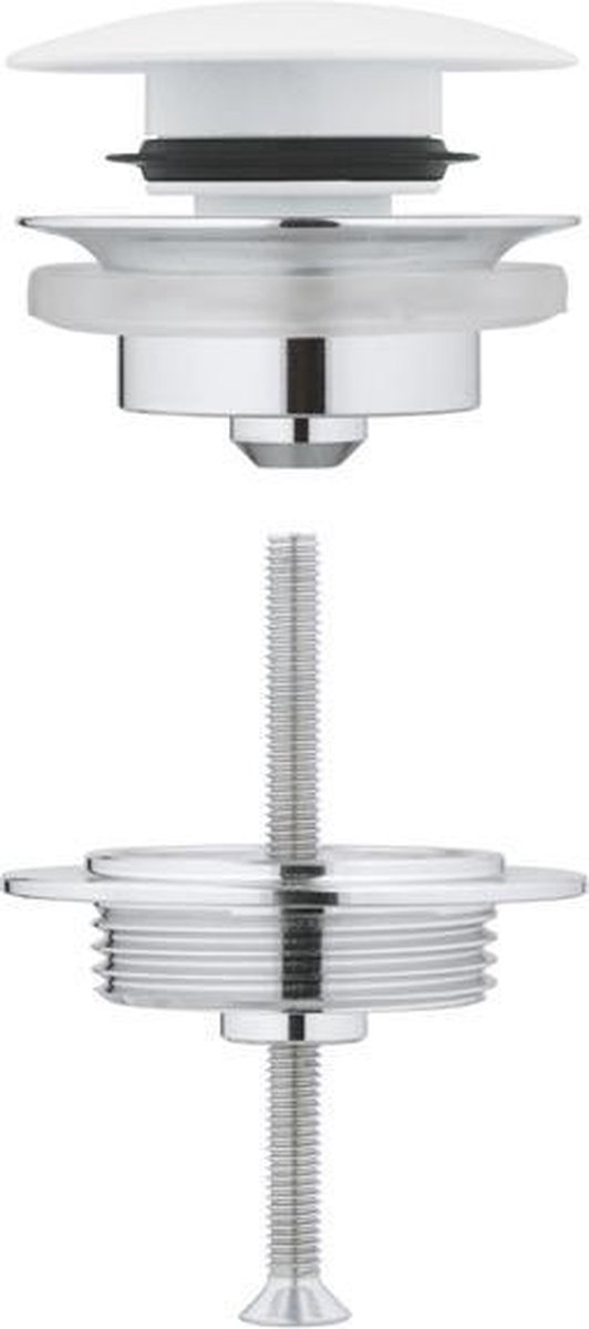 Grohe afvoergarnituur push open wit