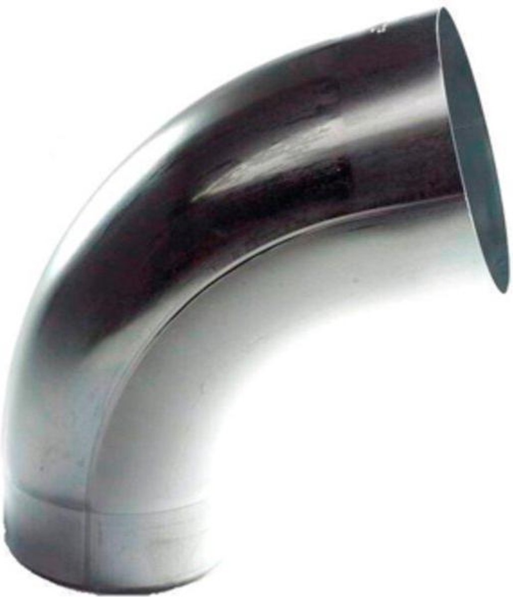 Zink walsblank bocht 80mm 85 graden/verjongd spie-eind