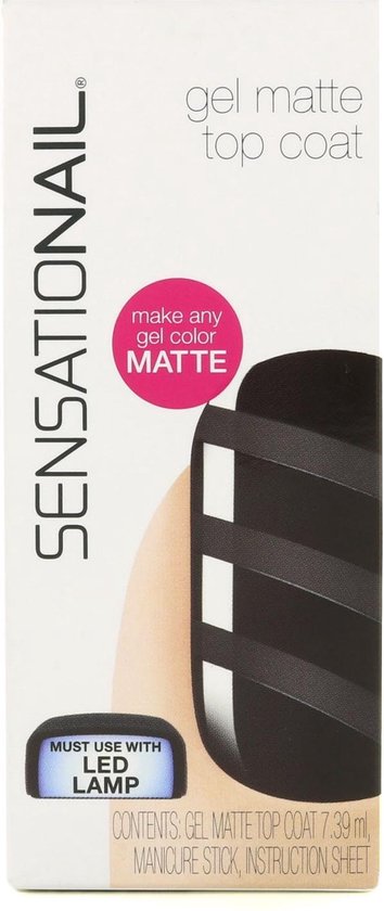 SensatioNail Matte Top Coat - Gel Nagellak | bol.com