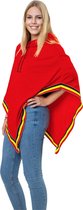 Folat Poncho België Polyester Rood One-size