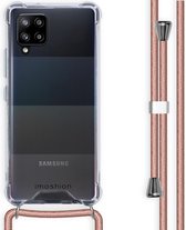 iMoshion Backcover met koord Samsung Galaxy A42 hoesje - Rosé Goud