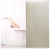 Relaxdays Douche rolgordijn beige - douchegordijn - gordijn badkamer - waterafstotend - 80x240cm