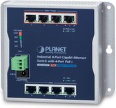 PLANET WGS-804HP netwerk-switch Unmanaged L2 Gigabit Ethernet (10/100/1000) Power over Ethernet (PoE) Zwart