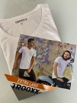 Trooxx T-shirt 2-Pack Extra Long - Round Neck -  White -  3XL