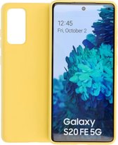 Samsung Galaxy S20 FE Hoesje Fashion Backcover Telefoonhoesje Geel