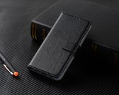 P.C.K. Hoesje/Boekhoesje/Bookcase/case luxe Zwart geschikt voor Apple iPhone 12 MINI MET Glasfolie