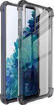 IMAK Samsung Galaxy S20 FE Hoesje + Screenprotector Transparant Zwart