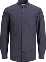 Jack & Jones Overhemd Lange Mouw - Blauw dessin - maat S