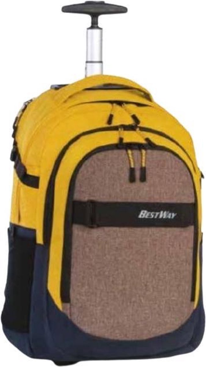 Bestway Rugzak Evolution Roller 21 Liter Polyester Geel/grijs