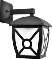 LED Tuinverlichting - Buitenlamp Nostalgisch - Aigi Nasto Down - E27 Fitting - Mat Zwart - Aluminium - BES LED