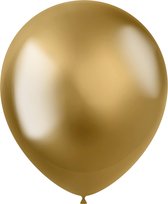Folat - Folat ballonnen Intense Chrome Gold 33 cm - 10 stuks