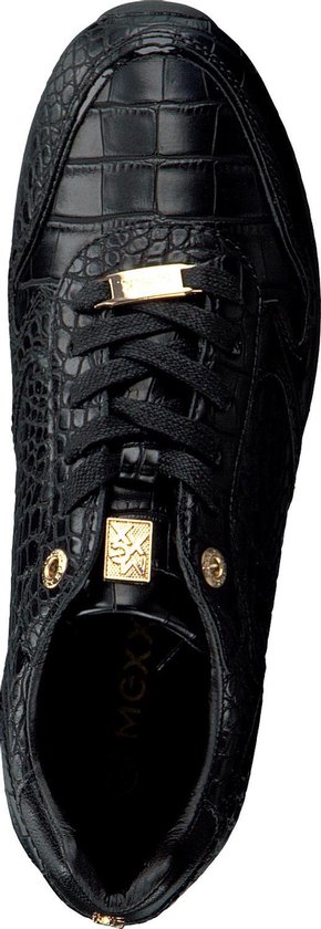 Mexx Dames Lage sneakers Eflin - Zwart - Maat 39 | bol.com