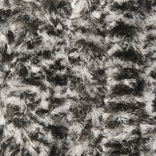 Vliegengordijn-kattenstaart- 90x220 cm grijs/zwart/wit mix in doos - Wicotex