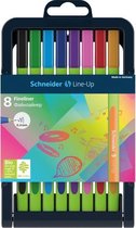 Schneider S-191098 Fineliner Line-Up 0,4mm Asoorti 8 Stuks