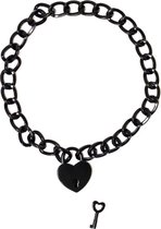 Halsband - Collar - BDSM - Bondage - Luxe Verpakking - Party Hard - Embrace - Zwart