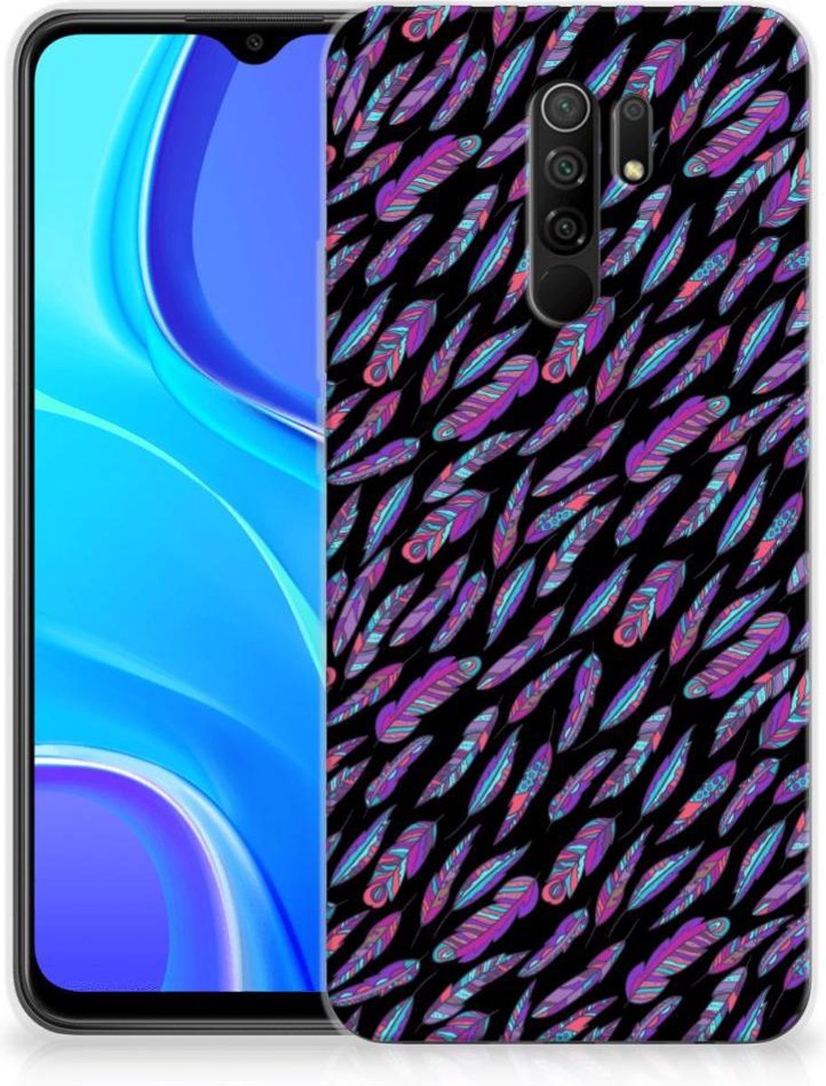 Xiaomi Redmi 9 TPU bumper Feathers Color
