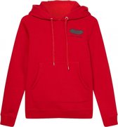 zoe karssen - dames -  hoody met zak -  kersenrood - l