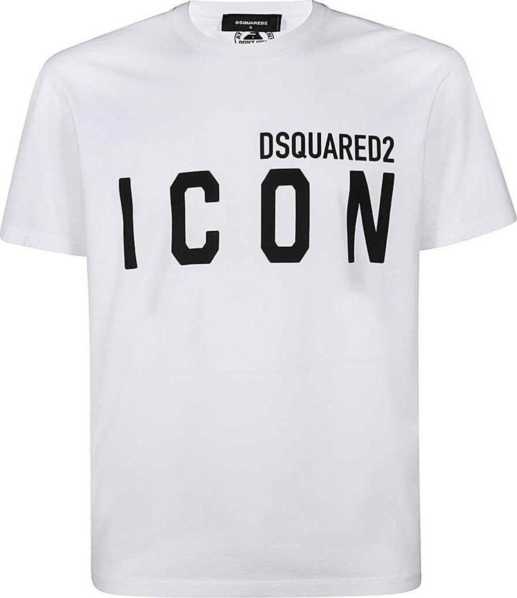 Dsquared2 - Heren Tee SS Icon Tee - Wit - Maat XL | bol.com