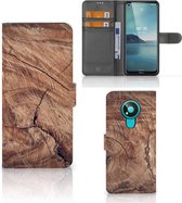 Smartphonehoesje met naam Nokia 3.4 GSM Hoesje Tree Trunk