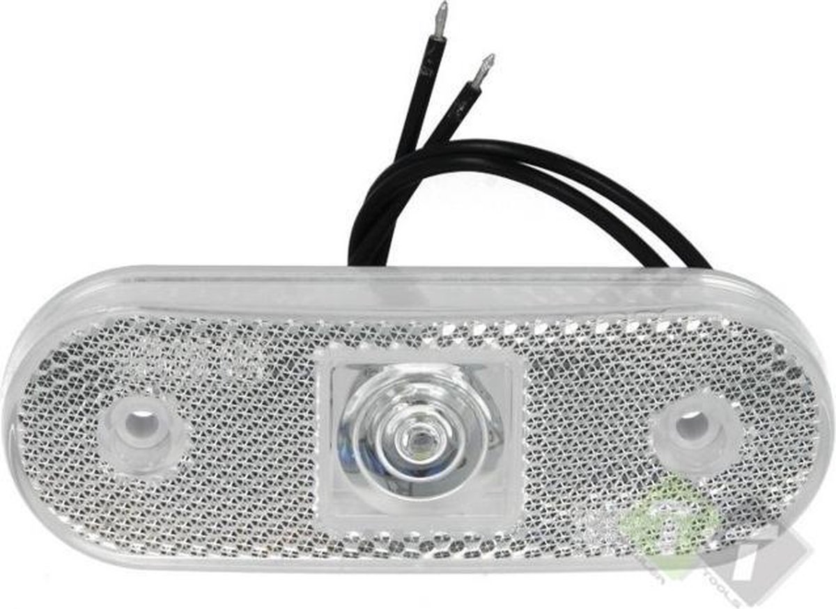 Zijmarkeringslamp, Contourlamp wit, 12 tot 24 volt, Led , Zijlamp, Inbouw