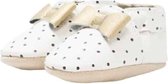 Rose et Chocolat babyslofjes Classic Polka Dot White