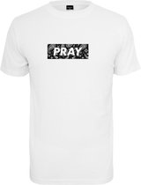 Urban Classics Heren Tshirt -XS- Bandana Box Pray Wit