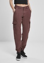 Urban Classics Cargobroek -Taille, 29 inch- High Waist Bordeaux rood