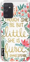 Casetastic Samsung Galaxy A72 (2021) 5G / Galaxy A72 (2021) 4G Hoesje - Softcover Hoesje met Design - Little Fierce White Print