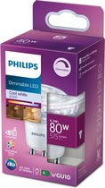 Philips GU10 Classic Spot 6,2W Koel Wit Dimbaar