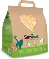 SANICAT Gerecycleerd houtafval, composteerbaar en recyclebaar - Voor cat