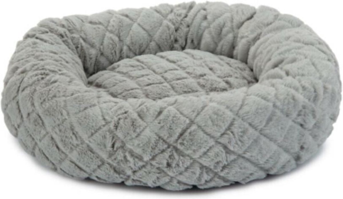 Beeztees Levisa Pluche - Kattenmand - Grijs - 43 x 43 x 13 cm
