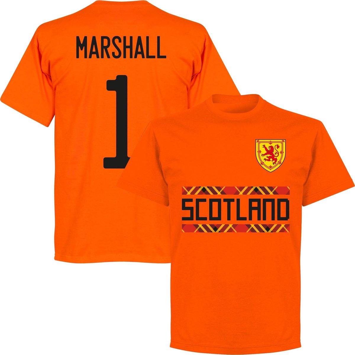 Schotland Marshall 1 Team T-Shirt - Oranje - M