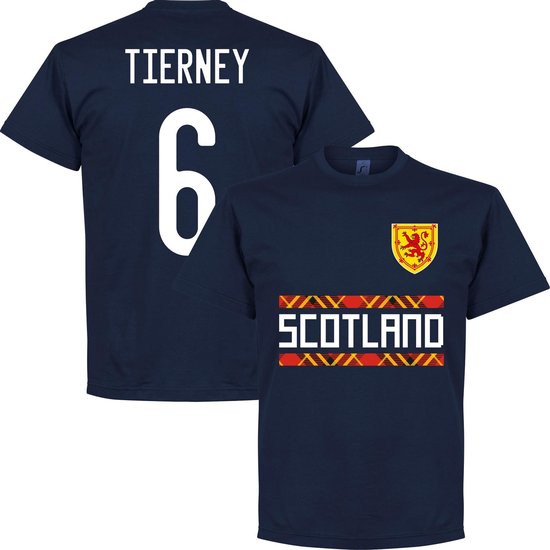 Schotland Tierney 6 Team T-Shirt - Navy - 4XL