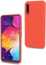 Celly Shock Samsung Galaxy A70 Hoesje Shock Siliconen Hoes Case Cover Oranje