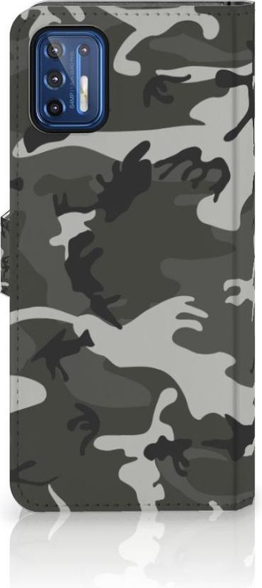 Motorola Moto G9 Plus Telefoon Hoesje Army Light