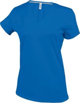 Kariban Dames/dames Feminine Fit Korte Mouwen V Hals T-Shirt (Koningsblauw)