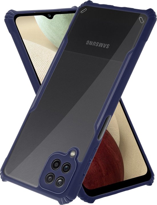 Shieldcase Samsung Galaxy A12 bumper case blauw