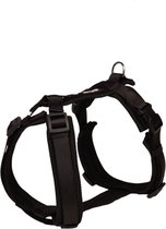 Hondentuig Petlando Mesh Y-Comfort Harness XXL Zwart Buikomtrek: 72-110 cm, Nekomtrek: 60-108 cm. Breedte: 25 mm