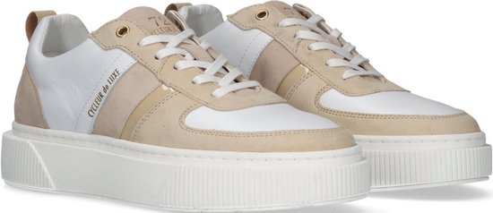 Cycleur de Luxe Lauren Lage sneakers - Leren Sneaker - Dames - Wit - Maat  40 | bol.com