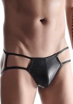 Wetlook Men's briefs - Black - Maat S - Lingerie For Him - black - Discreet verpakt en bezorgd